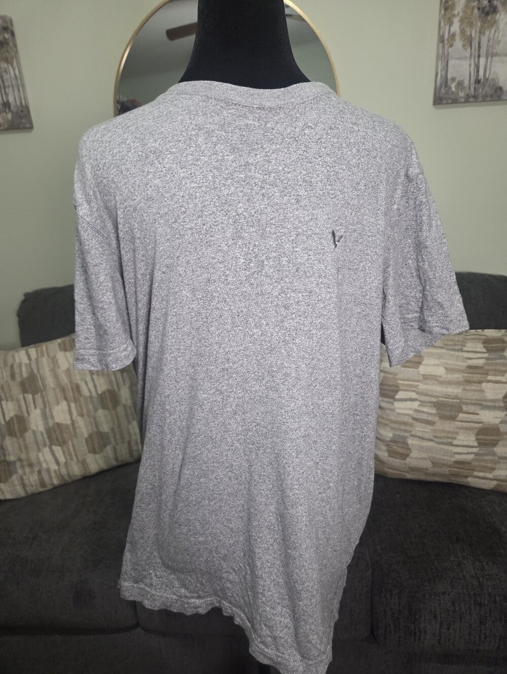 American Eagle Outfitters Gray Heather Short Sleeve Tee